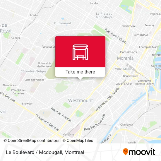 Le Boulevard / Mcdougall map