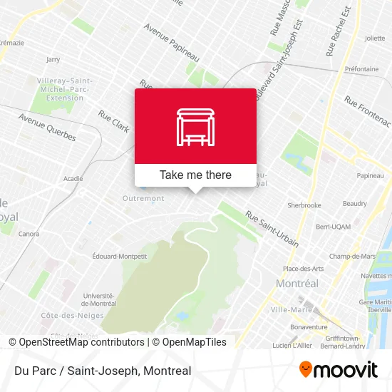 Du Parc / Saint-Joseph map