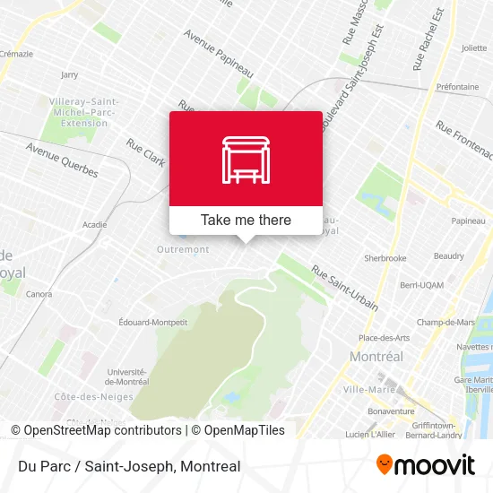 Du Parc / Saint-Joseph map