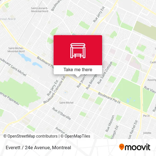 Everett / 24e Avenue map
