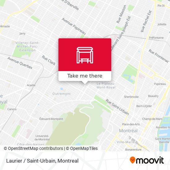 Laurier / Saint-Urbain map