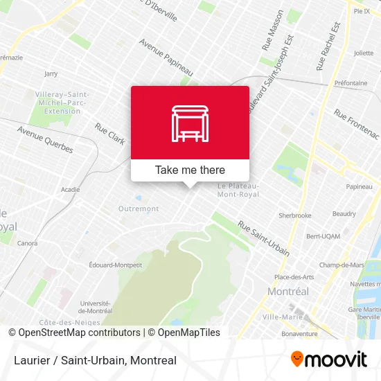 Laurier / Saint-Urbain map