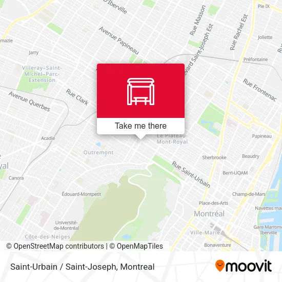 Saint-Urbain / Saint-Joseph map