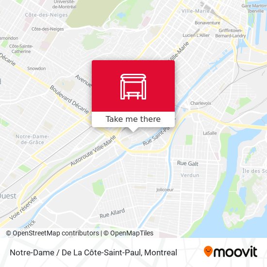 Notre-Dame / De La Côte-Saint-Paul map