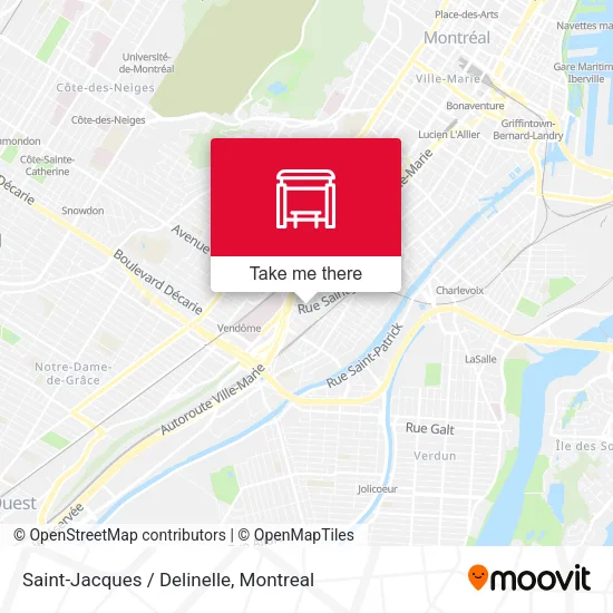 Saint-Jacques / Delinelle map