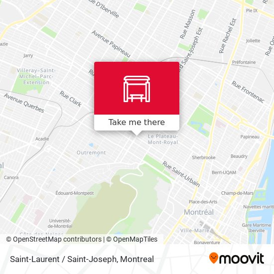 Saint-Laurent / Saint-Joseph map