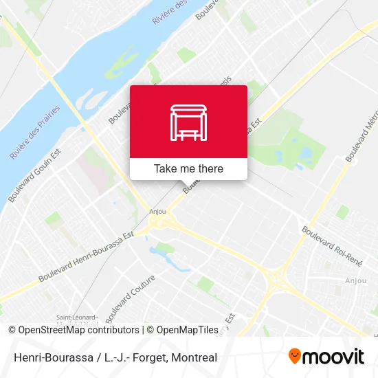 Henri-Bourassa / L.-J.- Forget map