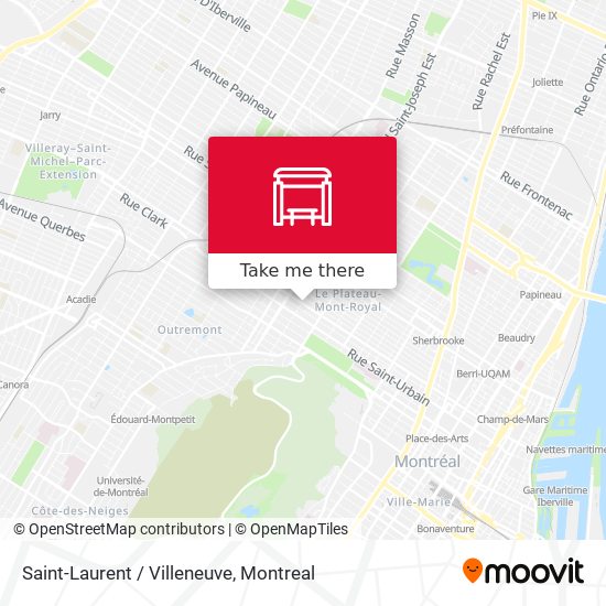 Saint-Laurent / Villeneuve map