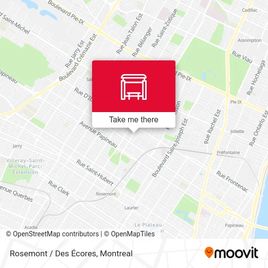 Rosemont / Des Écores map