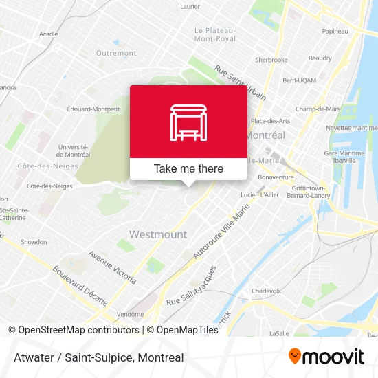 Atwater / Saint-Sulpice map