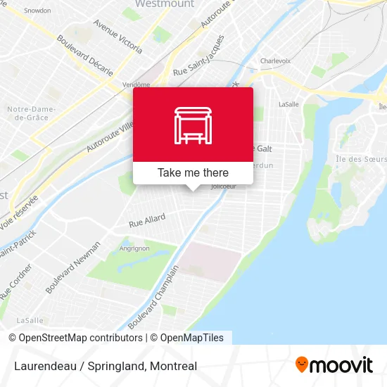 Laurendeau / Springland map