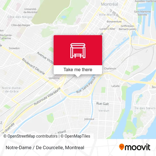 Notre-Dame / De Courcelle map