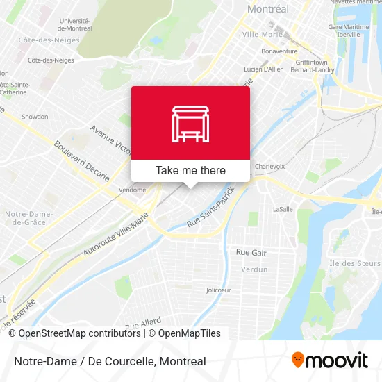 Notre-Dame / De Courcelle map