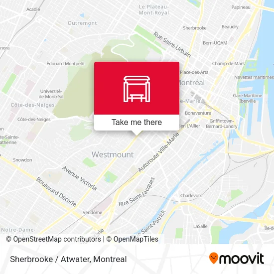 Sherbrooke / Atwater map