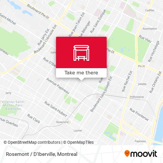 Rosemont / D'Iberville map