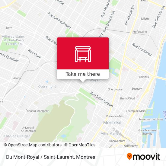 Du Mont-Royal / Saint-Laurent map