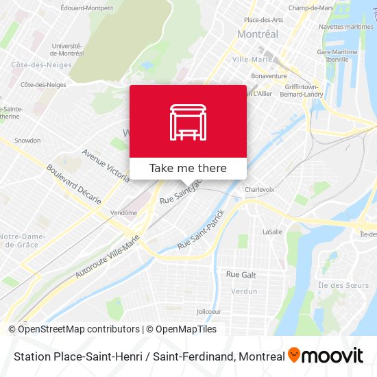 Station Place-Saint-Henri / Saint-Ferdinand map
