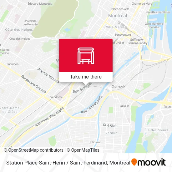 Station Place-Saint-Henri / Saint-Ferdinand map