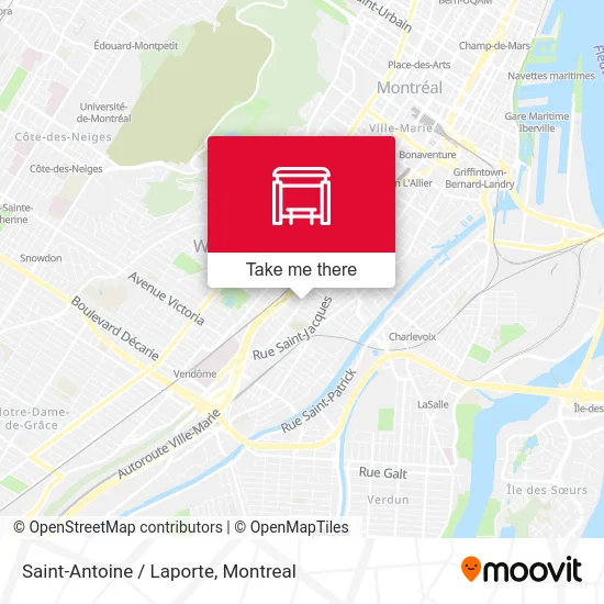 Saint-Antoine / Laporte map