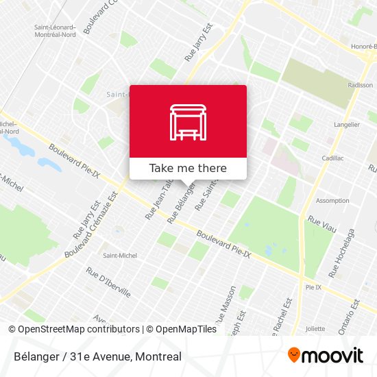 Bélanger / 31e Avenue map