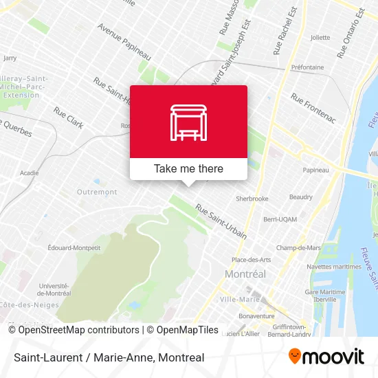 Saint-Laurent / Marie-Anne map
