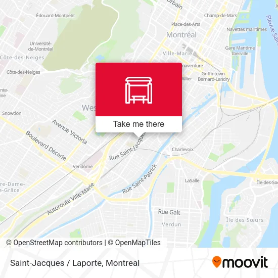 Saint-Jacques / Laporte map