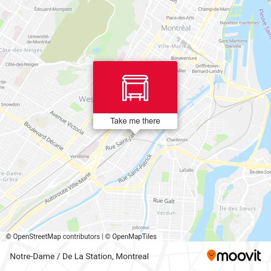 Notre-Dame / De La Station map