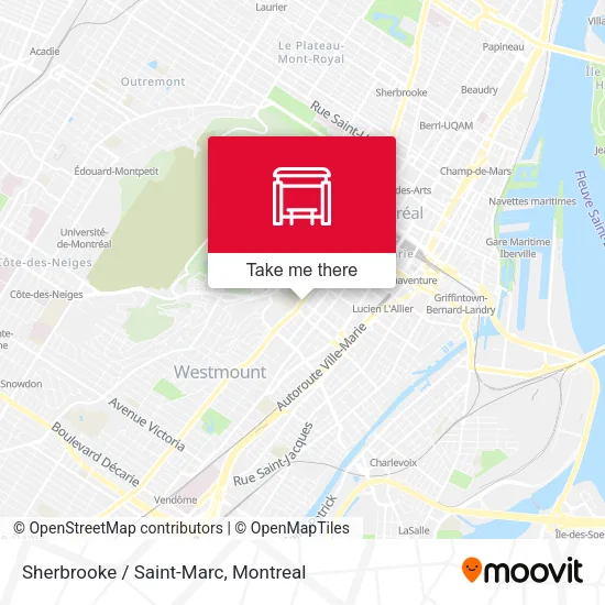 Sherbrooke / Saint-Marc map