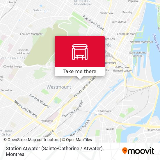 Station Atwater (Sainte-Catherine / Atwater) map