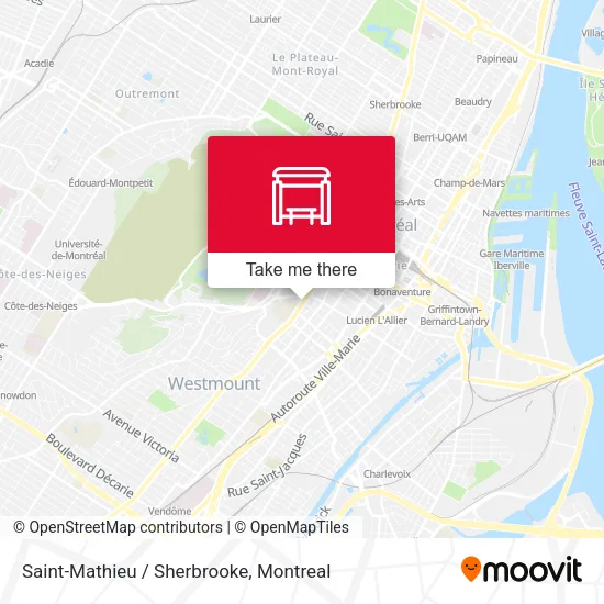 Saint-Mathieu / Sherbrooke map