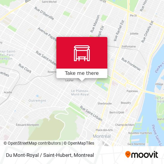 Du Mont-Royal / Saint-Hubert map
