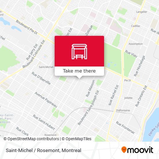 Saint-Michel / Rosemont map