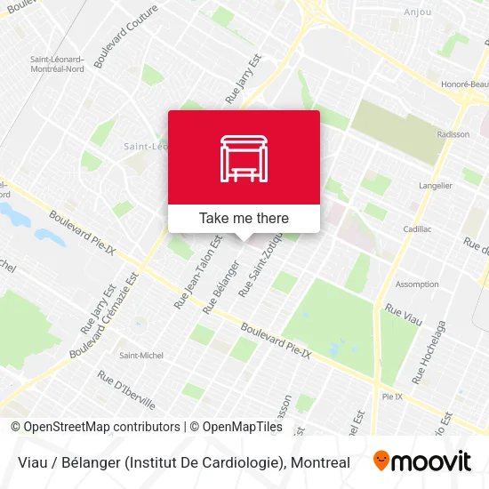 Viau / Bélanger (Institut De Cardiologie) map