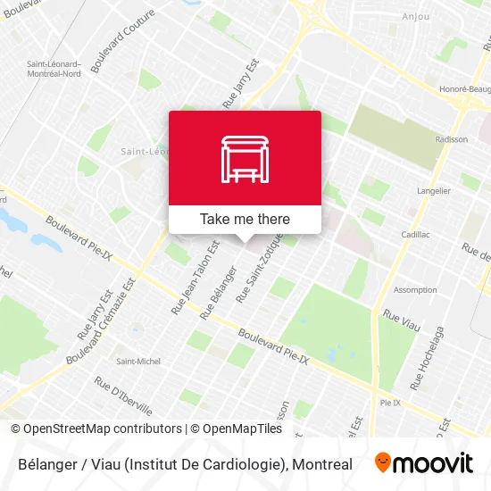 Bélanger / Viau (Institut De Cardiologie) map