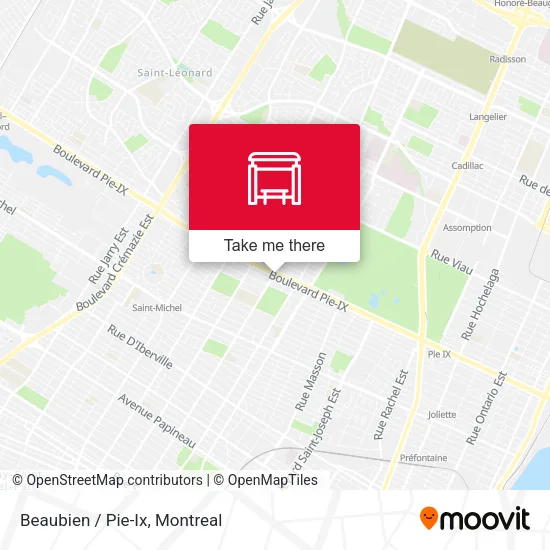 Beaubien / Pie-Ix map