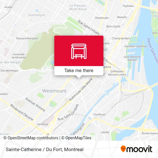 Sainte-Catherine / Du Fort map