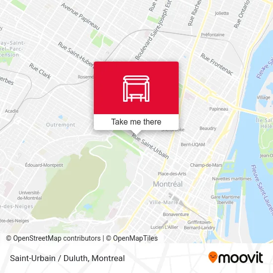 Saint-Urbain / Duluth map