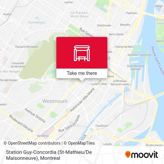 Station Guy-Concordia (St-Mathieu / De Maisonneuve) map