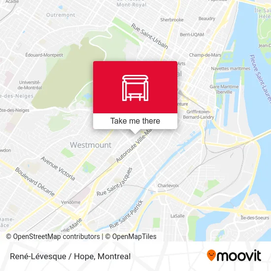 René-Lévesque / Hope map