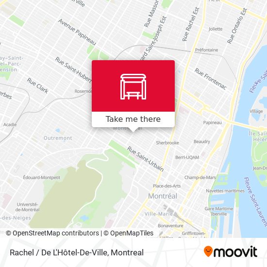 Rachel / De L'Hôtel-De-Ville map