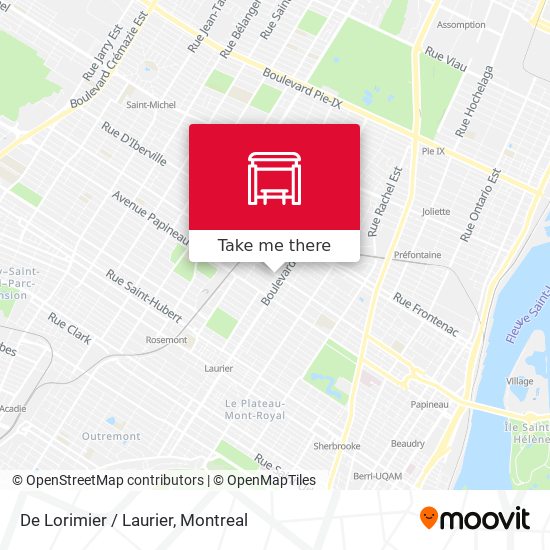 De Lorimier / Laurier map