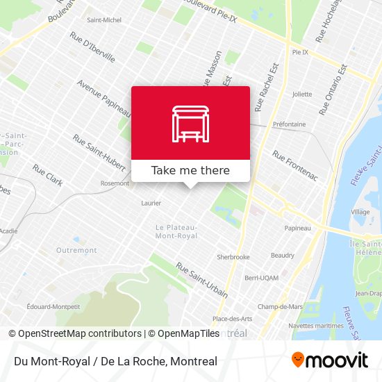 Du Mont-Royal / De La Roche map