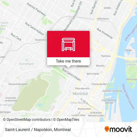 Saint-Laurent / Napoléon map