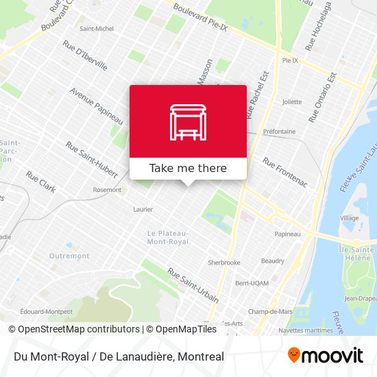 Du Mont-Royal / De Lanaudière map