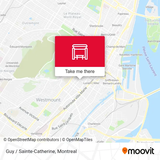 Guy / Sainte-Catherine map