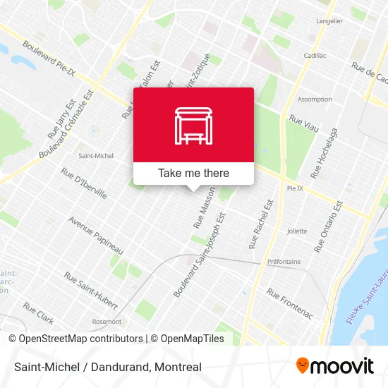 Saint-Michel / Dandurand map