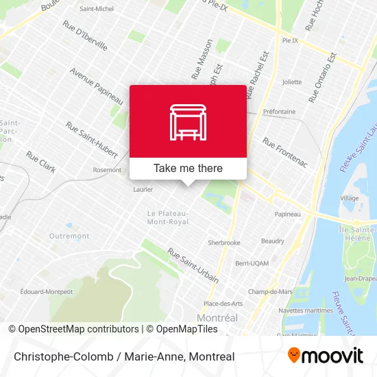 Christophe-Colomb / Marie-Anne map