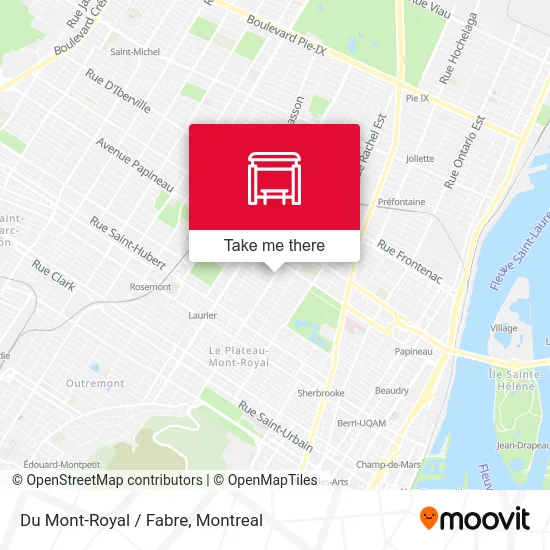 Du Mont-Royal / Fabre map