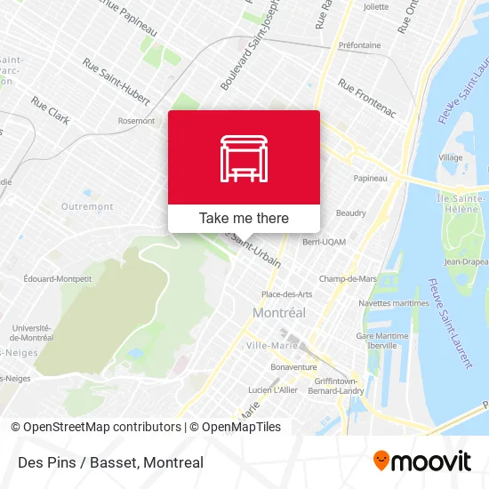 Des Pins / Basset map