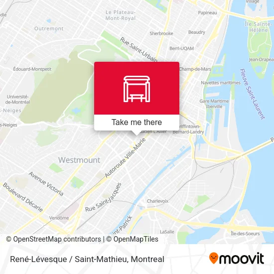 René-Lévesque / Saint-Mathieu map